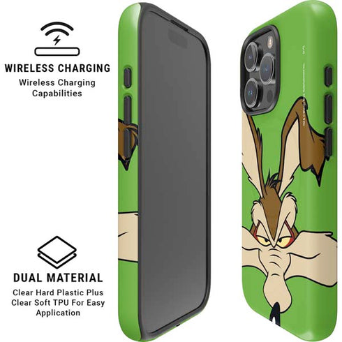 Looney Tunes Wile E Coyote Zoomed In iPhone 16 Pro Magsafe Impact Case